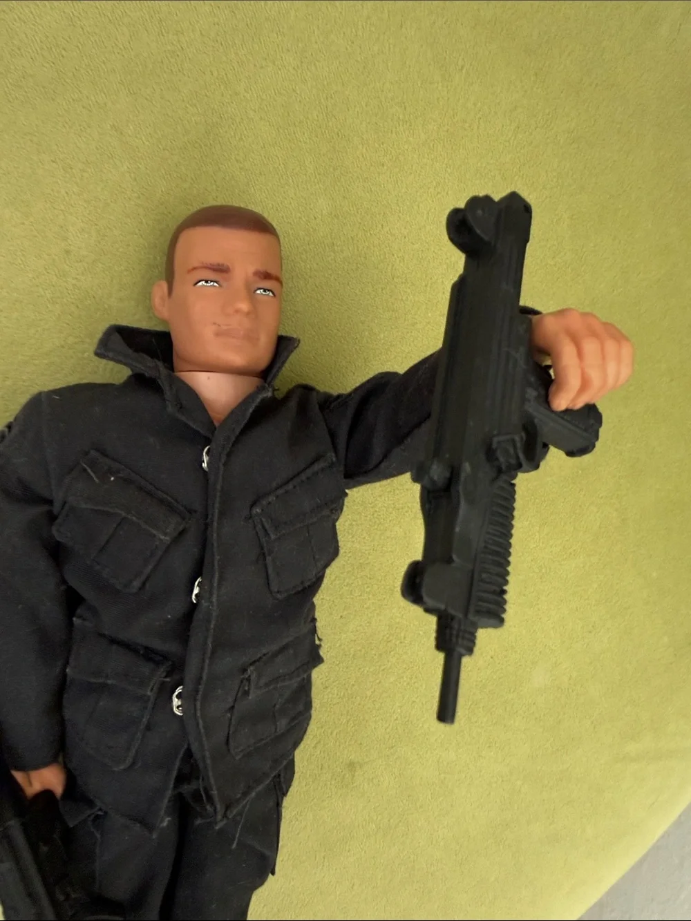 90s 12-inch GI Joe Action Figure in Black Fatigues by 21st Century Toys